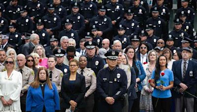 LAPD honored the 239 officers who have died in line of duty since 1869