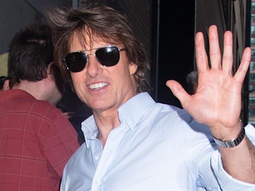 Tom Cruise All Smiles With Adopted Kids In Rare Photo