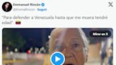 "Para defender a Venezuela, hasta que me muera": mujer de 80 años