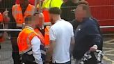 England supporter at Nottingham Forest fan zone attacks man, punches fence and squares up to steward