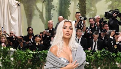 Kim Kardashian Showed Up to the 2024 Met Gala in an Artisanal Maison Margiela Corset and Cardigan