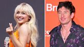 Sabrina Carpenter Sings ‘Espresso’ to Barry Keoghan in Orange Mini Dress