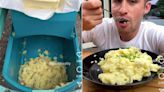 Watch: Man's Unconventional Mashed Potato Hack Leaves Internet Disgusted