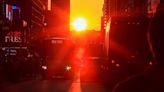 #TheMoment 'Manhattanhenge' lit up the streets of New York
