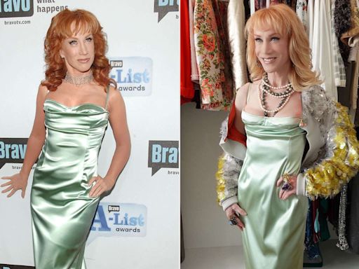 Kathy Griffin Gives a Closet Tour in a Dress She Wore on the Red Carpet in 2008 — See the Side-by-Side!