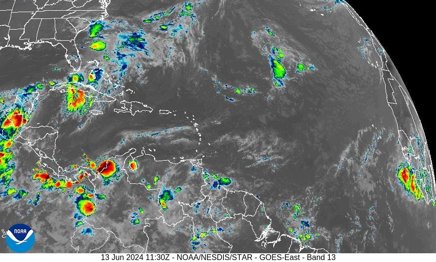 Invest 90L moves off Florida. Gulf of Mexico disturbance could become tropical depression