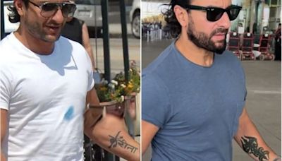 Saif Ali Khan's 'Kareena' Tattoo Gets a Mysterious Makeover, Fans Buzz If It's For a Film