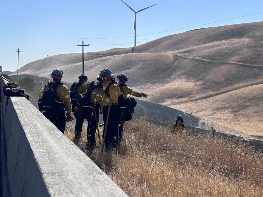 Lanes reopen following grass fire near I-580 in Livermore