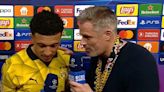 Jamie Carragher conducts hilarious Jadon Sancho interview after eight pints with Borussia Dortmund fans