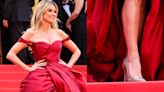 Heidi Klum Slips Into Elegant Pointed Pumps for Cannes Film Festival