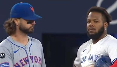 Mets’ Jesse Winker Had Funny Exchange With Vladimir Guerrero Jr. After Throwing Him Out