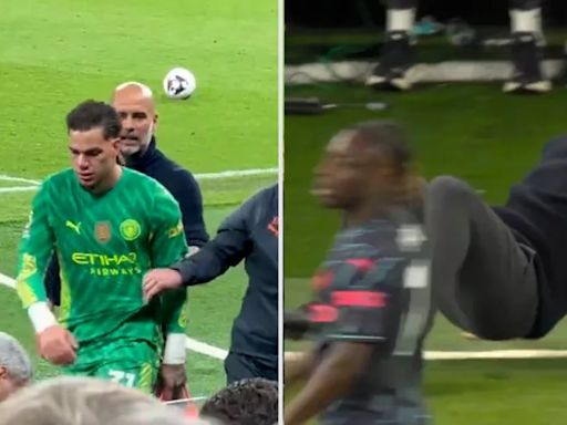 El video de la furia de Ederson con Guardiola y la caída viral de Pep tras la atajada que puede valer el título para el City