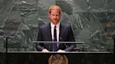 Prince Harry speaks at UN on Nelson Mandela's links to his late mother Princess Diana