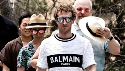 Mark Zuckerberg lives it up in Ibiza in Balmain shirt for new look