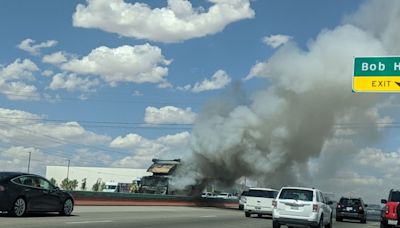 Vehicle fire impacts traffic in East El Paso