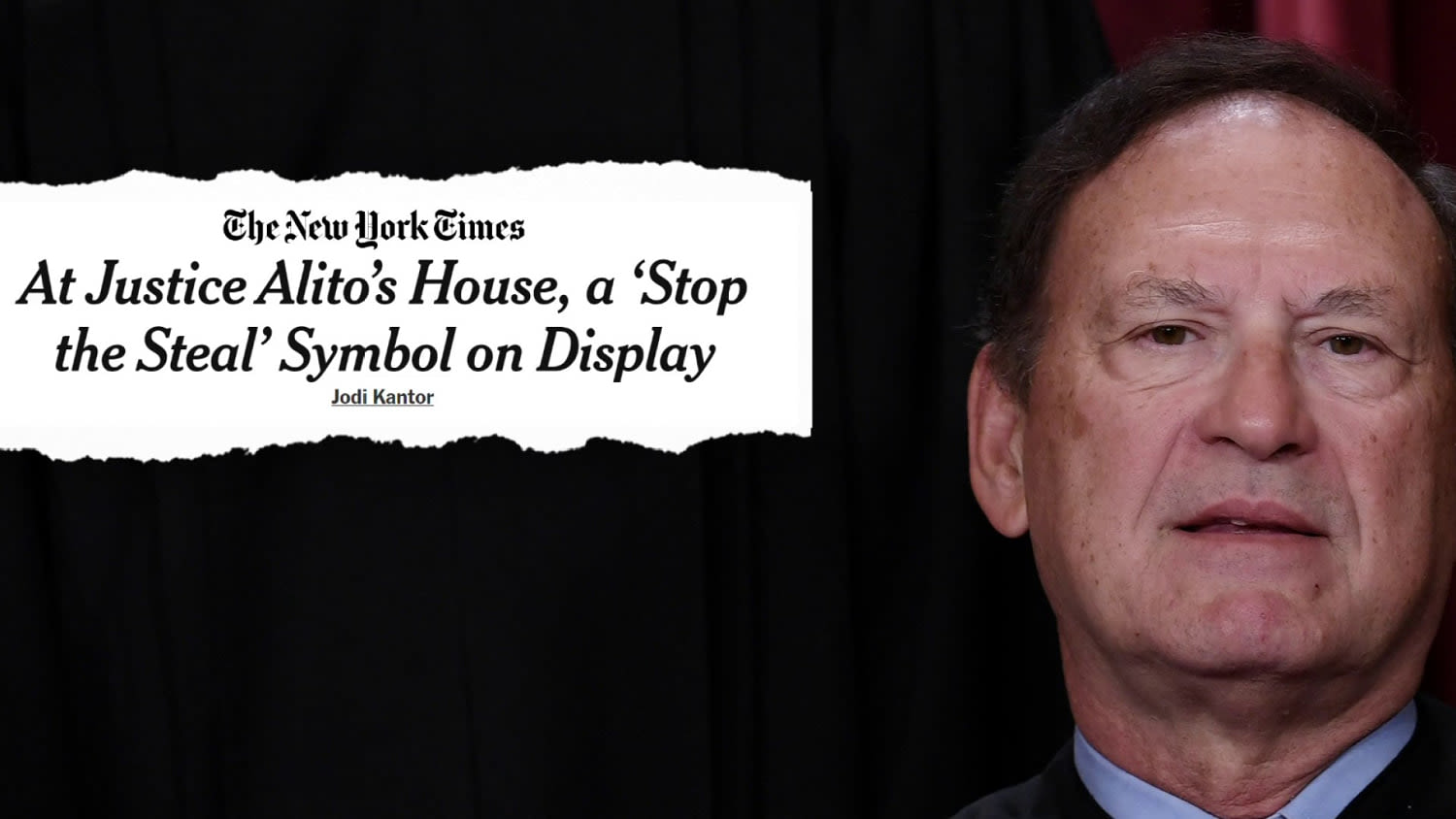 'Beyond unbecoming': Justice Alito puts up a insurrectionist symbol to pick a fight with neighbor