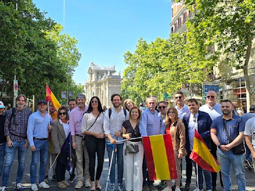 Los populares de Huesca, en la manifestación de Madrid