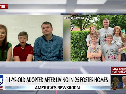 Arkansas parents adopt boy who lived in 25 foster homes