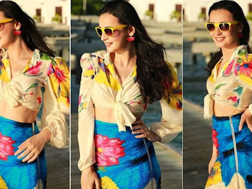 Sun, style, and celebration: Sanaya Irani’s dreamy Maldives vacation