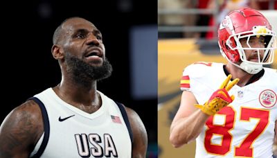 LeBron James habla de Travis Kelce y causa mucha controversia por compararlo con una leyenda