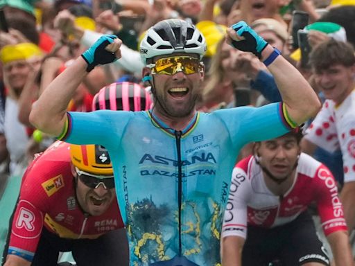 Mark Cavendish breaks Eddy Merckx’s long-standing record for most career Tour de France stage wins with 35th victory