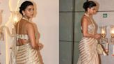 Suhana Khan repeats her stunning gold Manish Malhotra saree, and we’re OBSESSED