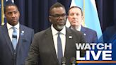 Mayor Johnson, Supt. Snelling detail charges against suspect in Officer Huesca's murder | LIVE