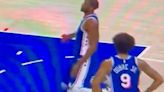 NBA fans concerned for Joel Embiid after 76ers star 'flops' on free throw