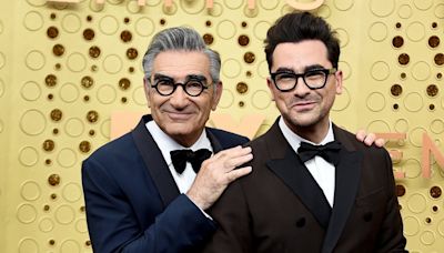 Emmys open with Eugene and Dan Levy poking fun of broadcast TV and ‘The Bear’ as comedy