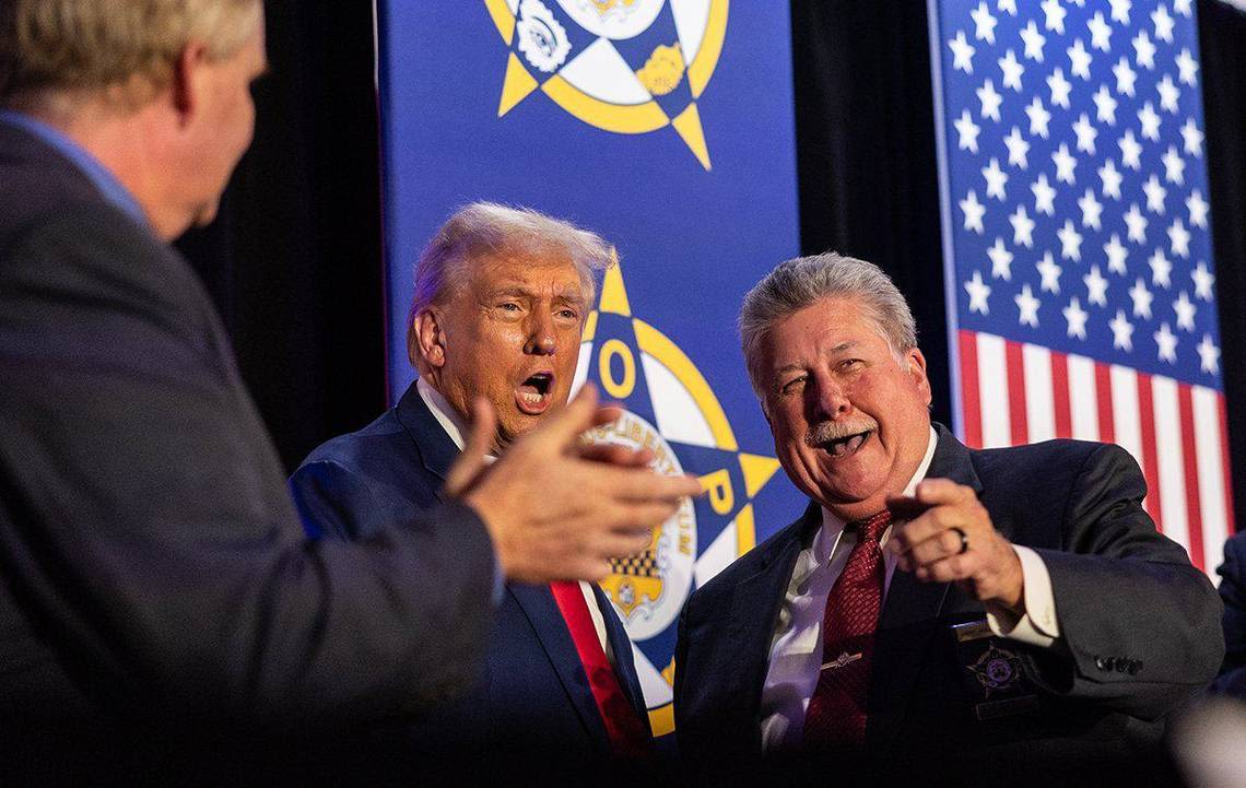 Donald Trump renews crime, immigration concerns while in NC to accept FOP endorsement