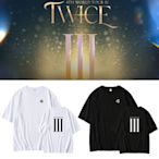 明星同款衣服 短袖T恤 TWICE演唱會4TH WORLD TOUR III周邊同款短袖T恤寬松落肩純棉衣服LM012