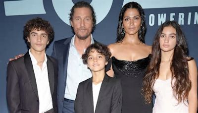 Matthew McConaughey and Camila Alves Make Rare Red Carpet Appearance With Their 3 Kids