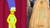 Time travel? 3,000-year-old Egyptian mummy's coffin has an image of Marge Simpson