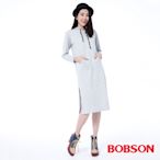 BOBSON  女款連帽長版上衣