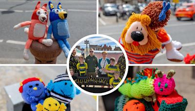 Yarnbombers wow with TV and film display featuring superheroes, Disney and more