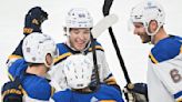 Kyrou scores twice, Krug has 5 assists as Blues surge past Canadiens 7-2