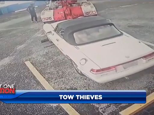 Car Thieves Use Tow Truck To Steal Alfa Romeo Spider