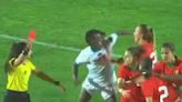 La brutal trompada de una futbolista a su rival en un partido amistoso antes de la Copa de Africa femenina