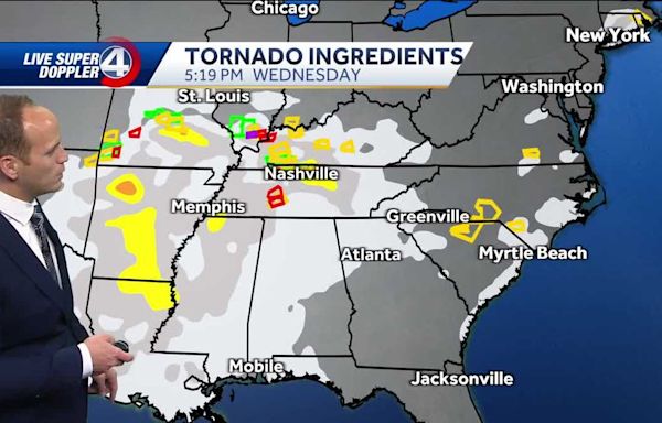 Forecast: Severe weather concerns in South Carolina, North Carolina, Georgia