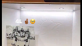 Nik Needham shows photo of two former Dolphins he keeps in his locker