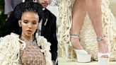 Here’s How FKA Twigs Added Some Glitz to Soaring White Platform Shoes at Met Gala 2024 Red Carpet