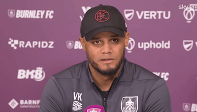 Vincent Kompany reacts as Burnley are relegated with Luton set to join them