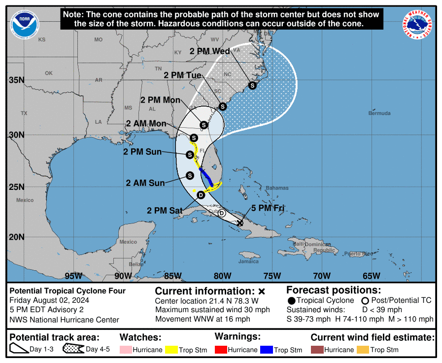 Live Updates: NHC expects Tropical Storm Debby on Saturday, Sarasota, Bradenton in path