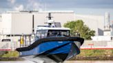 Zero emissions hydrofoil ‘flying’ workboat launched