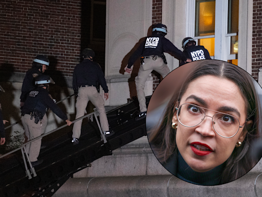 AOC claims NYPD clearing Columbia University 'endangers public safety'