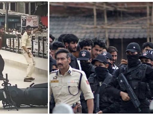 Ajay Devgn and Jackie Shroff engage in a choreographed fistfight on sets of Singham Again in Srinagar. Watch leaked video