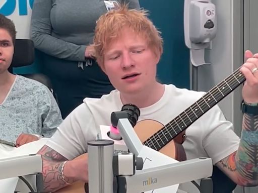 Ed Sheeran Meets with and Performs for Kids at Boston Children's Hospital Before His Boston Calling Set