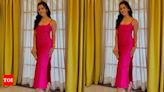 Esha Kansara stuns in stylish pink dress | Gujarati Movie News - Times of India