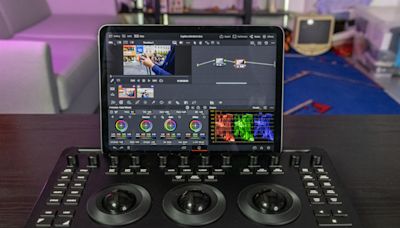 The iPad and Blackmagic's Micro Color Panel make strange bedfellows