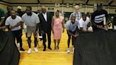 'Coach Dru Joyce Court' christened before hundreds at St. Vincent-St. Mary
